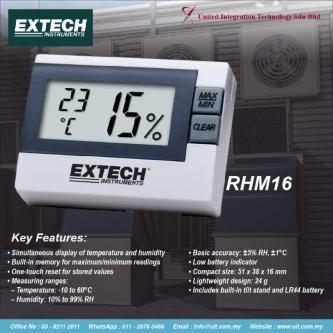EXTECH RHM16 – PRECISION TEMP & HUMIDITY MONITOR in Kajang - Image 1
