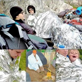 Emergency Blanket Outdoor Survive First Aid Rescue Kit Keep … in Singapore - Image 1