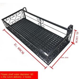 European Balcony Flower Rack Hanging Iron Fower Shelf … in Singapore - Image 1