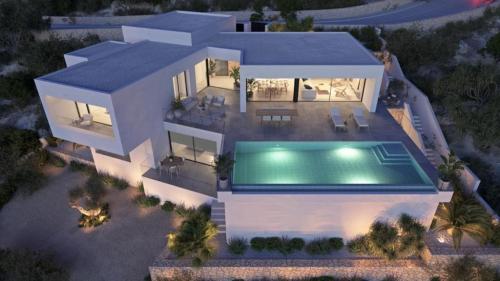 Exklusive Designvilla mit Infinity-Pool und Meerblick in Husum - Bild 1