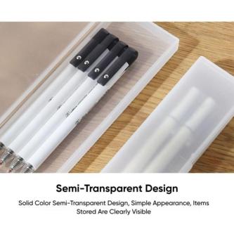 FANSIN1 Pencil , Plastic Translucent Pen Box, Simple … in Singapore - Image 1