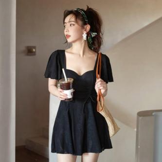 FC Mini Dress Swimsuit Decorated With Openwork Ruffled … in George Town - Image 1