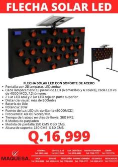 FLECHA SOLAR LED PROFESIONAL en San Pedro Carchá - Imagen 1
