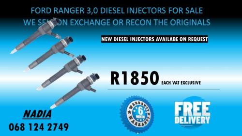 FORD RANGER 3.0 DIESEL INJECTORS FOR SALE OR TO RECON NATIONWIDE in Mthatha - Image 1