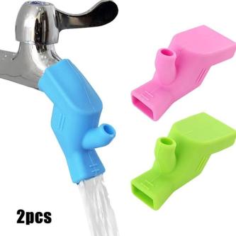 FSFO_2pc Silicone Kitchen Water-saving Extension Tap Filter … in Singapore - Image 1