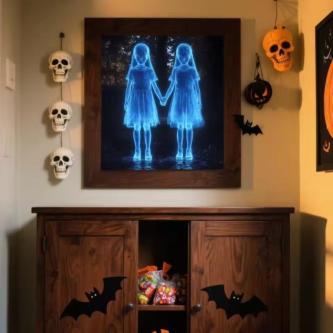 [Fast Shipping]Halloween Wall Sticker Ghost Girl Design PVC … in Kota Kinabalu - Image 1