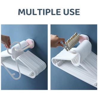 Foldable Clothes Hanger Rack Self Adhesive Hanger Organizer … in Woodlands - Image 1