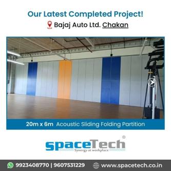 Folding Partition in Pune - SpaceTech Interior Systems in Pune - Image 1