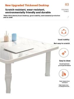 Folding Table Simple Study Desk Tatami Bay Window Study … in Singapore - Image 1