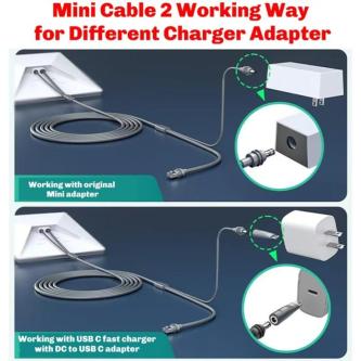 For Mini 2-In-1 Ethernet Connection Cable DC / USB C … in Singapore - Image 1