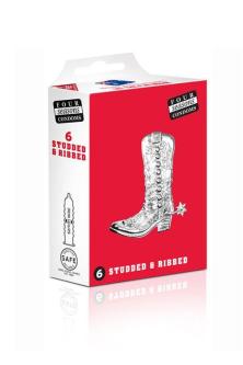 Four Seasons Studs & Ribs Condoms (6 Pack) in Whangarei - Image 1