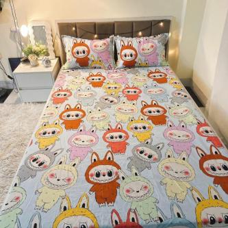 Full Size Chunky Bed Sheet, Poly Cotton, Random Pattern, … in Sembawang - Image 1