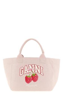 GANNI Medium 'Raspberry' Shopping Bag in Hamilton - Image 1