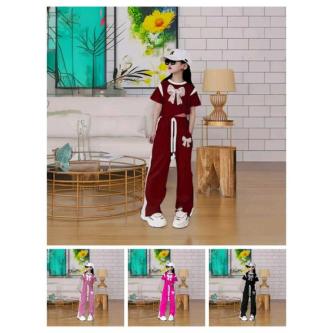 GIRLS' CLOTHING SET WITH RIBBON PICTURE GIRLS' CLOTHING … in George Town - Image 1