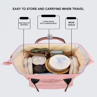 GMSHOP Waterproof Backpack For Mommy And Baby With Large … in Taman Johor Jaya - Image 1