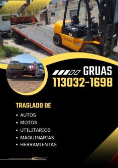 GRÚAS,REMOLQUES,TRASLADOS A TODAS LAS ZONAS 24 HORASSSSSSSSSSSS en Buenos Aires - Imagen 1