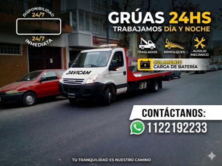 GRÚAS, REMOLQUES, TRASLADOS Y MOVIMIENTOS LAS 24 HORASSSSSSSSSSS en Esteban Echeverría - Imagen 3