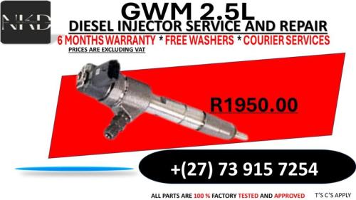 GWM 2.5L Diesel Injectors in Durban - Image 1