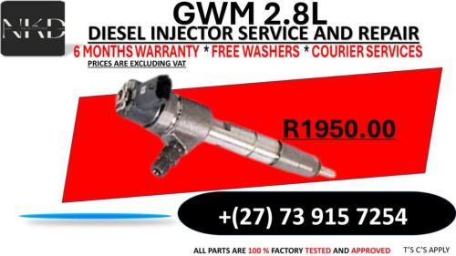 GWM 2.8L Diesel Injectors in Durban - Image 1