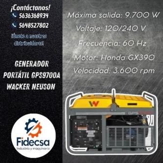 Generador Portátil GPS9700A Wacker Neuson Q.ROO en Tulum - Imagen 1
