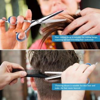 Grooming Scissors Kit 11Pcs Set Barber Scissors Hair Cut … in Singapore - Image 1