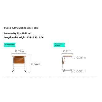 Guaidheh2.sg Foldable Side Table Side Table With Wheels … in Singapore - Image 1