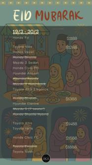 HARI RAYA 2026 CAR RENTAL in Singapore - Image 1