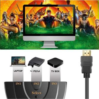 HDMI-Compatible 4K 3x1 Video Switcher Adapter for … in Singapore - Image 1