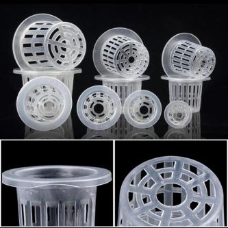 HOMEDECOR 50Pcs Hydroponic colonization Mesh Pot Net Cup … in Singapore - Image 1