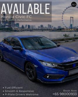 HONDA CIVIC FC AVAILABLE FOR HARI RAYA in Singapore - Image 1