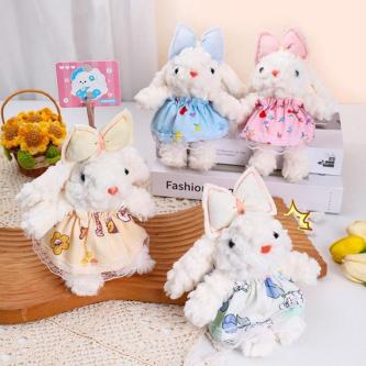 HUBERT Plush Rabbit Keychain, Soft Plush Stuffed Drooping … in Singapore - Image 1