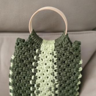 Hand made macrame bag in Novena - Image 4