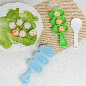Handmade Rice Ball Shaker Mold Round 3 Shapes Kitchen Use in Kota Kinabalu - Image 1