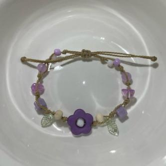 Handmade drawstring bracelet “Flower” | Scorpio minishop in Singapore - Image 1