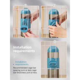 【Hanging/Automatic】 Pet Hanging Translucent Automatic Water … in Singapore - Image 1