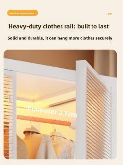 Hanging Clothes Rack Simple Wardrobe Rental Room Cupboard … in Singapore - Image 1