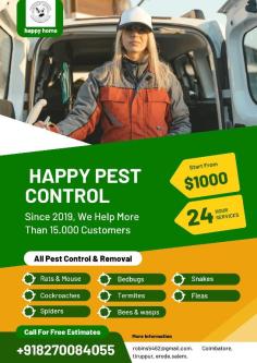 Happy Pest Control service in Coimbatore - Image 1