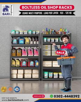 Hardware Shop Rack | Oil Shop Rack | Kitchen Racks | Store Room in Lahore - Image 1