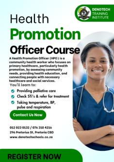 Health Promotion Officer Training In Pretoria in Pretoria - Image 1