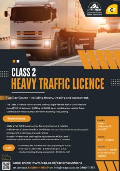 Heavy Traffic Licence - Class 2 - 2 Day Course in Glencoe - Image 1