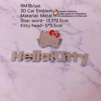 Hello Kitty 3D Car Emblem in Taman Johor Jaya - Image 1