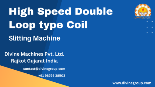 High Speed Double Loop type Coil Slitting Machine Manufacturer in Rajkot - Image 1