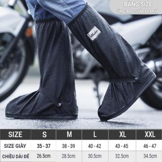 High-cut 2-Layer Rain Boot Covers with PVC Material, High … in Singapore - Image 1