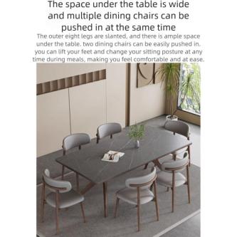 Household Rectangular Dining Table Set Nordic Style Solid … in Singapore - Image 1