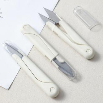 Household Sewing Spring Small Scissors with Cap Plastic … in Singapore - Image 1