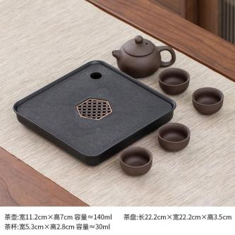 Household Tea Set Tea Tray Set One Pot Two Four Cups … in Singapore - Image 1
