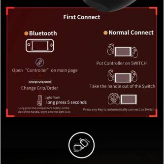 IINE Nintendo Switch Wireless Bluetooth Clear L/R Gamepad … in Singapore - Image 1
