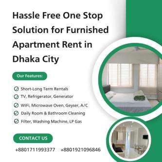 In Bashundhara R/A Furnished 4BHK RENT Serviced Apartment in Dhaka - Image 1