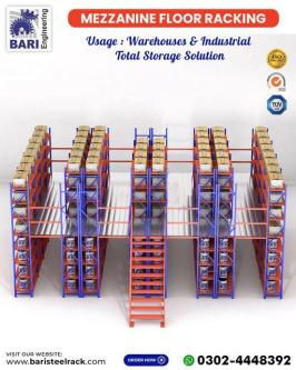 Industrial Mezzanine | Mezzanine Floor Racking | Racks Supported in Lahore - Image 3