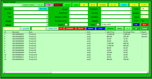 Inventory System Created in Excel in Tambo - Image 3